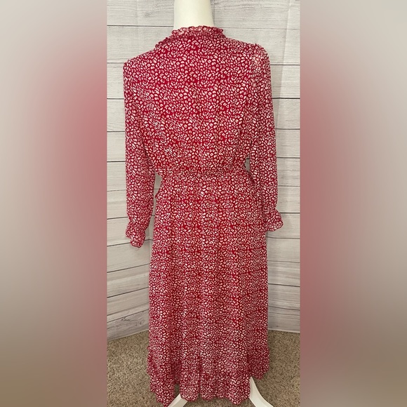 Long sleeved red dress - Picture 5 of 6